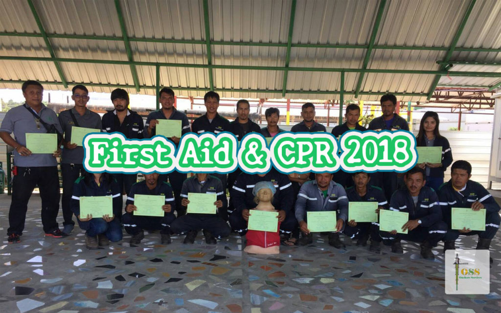 First Aid and CPR Training Year 2018 at OSS Yard Songkhla